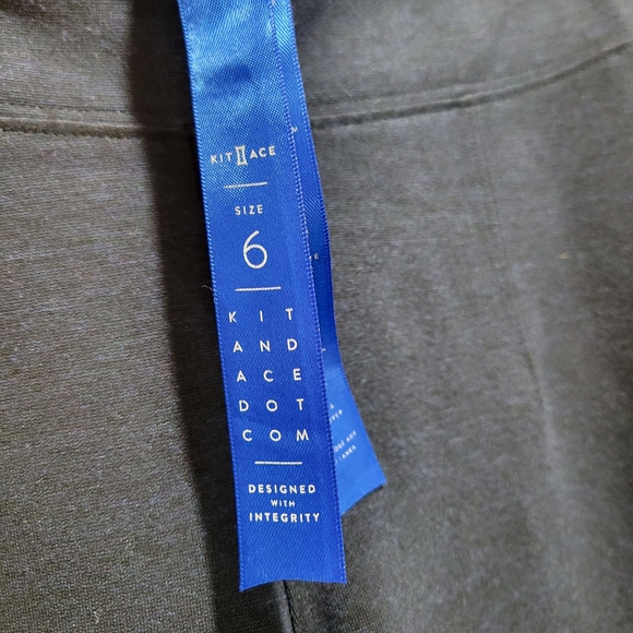 Kit & Ace York Pants Trousers Cropped Ponte size 6 - Picture 6 of 7